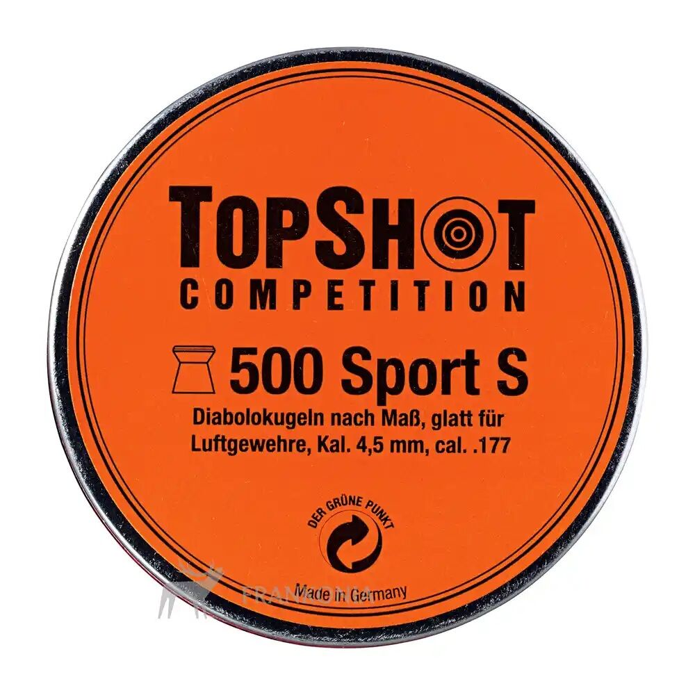 TOPSHOT Competition 4,5mm Diabolo Sport-S LG 0,53g 500 Stk